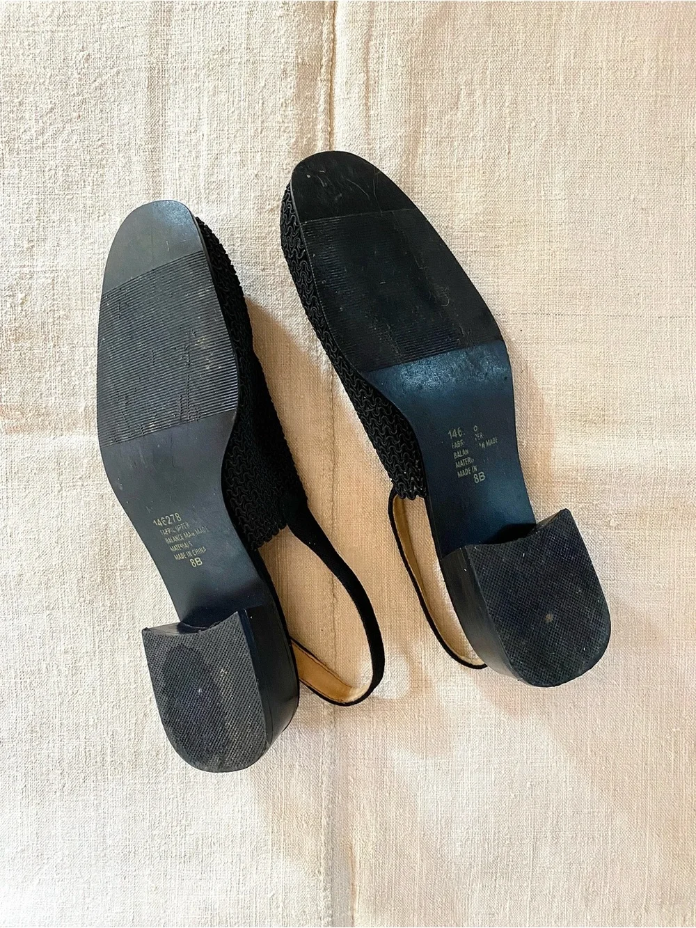 VTG Mesh Slip-On Heel Strap Sandals